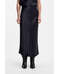 BOSS - Midi-Length A-Line Skirt - Lyst