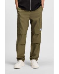 HUGO - Relaxed-Fit Cargo Trousers - Lyst