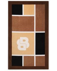 BOSS - Cotton-Velvet Beach Towel - Lyst