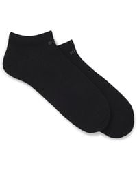 BOSS - Two-Pack Of Ankle-Length Socks With Logo Details - Lyst