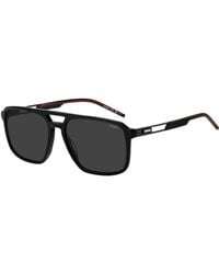HUGO - Acetate Sunglasses With Rubber Logo - Lyst