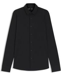 BOSS - Slim-Fit Overhemd Van Een Hoogwaardige Katoenmix Met Stretch - Lyst
