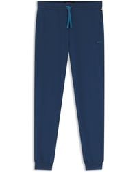 BOSS - Jogginghose Aus Stretch-Baumwolle Mit Logo-Stickerei - Lyst