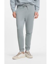 BOSS - Cotton-Terry Tracksuit Bottoms With Logo Patch - Lyst