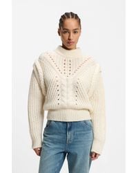 BOSS - Structured-Knit Sweater With Alpaca And Virgin Wool - Lyst