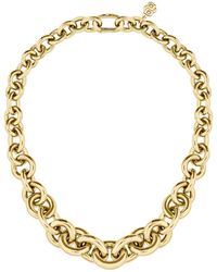 BOSS - Tone Necklace With Circle And Oval Links - Lyst