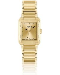 HUGO - Tone Watch With Link Bracelet - Lyst