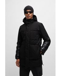 BOSS - Water-repellent Parka Jacket With Down Filling - Lyst