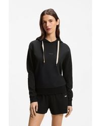 BOSS - Logo-Detail Hoodie - Lyst
