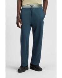 HUGO - X Rb Oversized-Fit Tracksuit Bottoms With Striped Waistband - Lyst