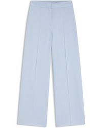HUGO - Broek Met Wijde Pijpen Van Stretchmateriaal - Lyst