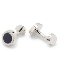 BOSS - Brass Cufflinks With Engraved-Logo Enamel Insert - Lyst