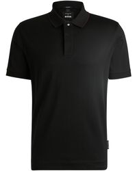 BOSS - Porsche X Striped Cotton-jacquard Polo Shirt With Tipped Collar - Lyst
