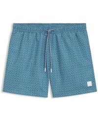 BOSS - Badeshorts Mit Tunnelzug Und Allover-Print - Lyst