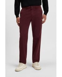 BOSS - Regular-Fit Trousers - Lyst