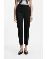 BOSS - Cropped Tapered-Fit Trousers - Lyst