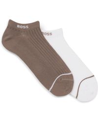 BOSS - Light Beige Men's Casual Socks Size 7-13 - Lyst