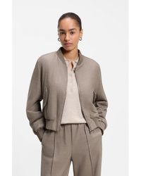 BOSS - Relaxed-Fit Zip-Up Jacket - Lyst