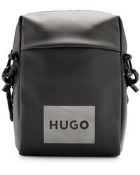HUGO - Reporter Bag With Decorative Reflective Logo Print - Lyst