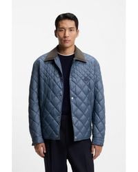 BOSS - Water-Repellent Jacket With Mixed Quilting - Lyst