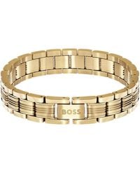 BOSS - Light---Tone Cuff With Multi-Link Design - Lyst