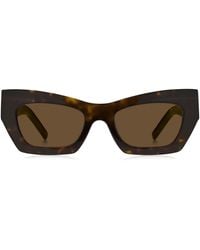 BOSS - Sonnenbrille aus Acetat mit Havanna-Muster und charakteristischen Metalldetails - Lyst