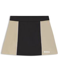 BOSS - Actieve Rok Van Stretchjersey Met Blokkleuren - Lyst
