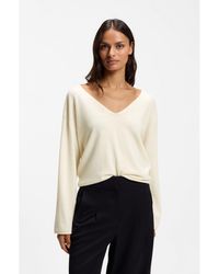 BOSS - V-Neck Sweater - Lyst