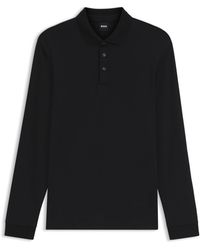 BOSS - Long-Sleeved Polo Shirt - Lyst