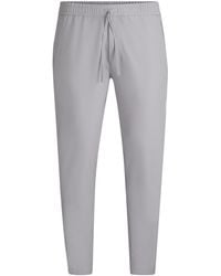 BOSS - Tapered-Fit Hose Aus Wasserabweisendem Stretch-Gewebe - Lyst