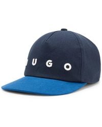 HUGO - Soft Cotton 5-Panel Cap With Snapback - Lyst