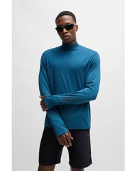 BOSS - Light Blue Men's T-shirts Size M - Lyst