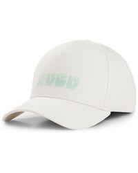 HUGO - Cotton-twill Five-panel Cap With Logo Detail - Lyst