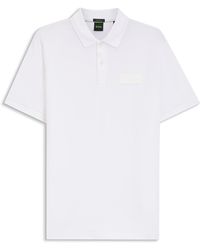 BOSS - Paddy-Polo Met Gestructureerde Logopatch - Lyst