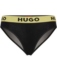 HUGO - Slip aus elastischem Modal mit Logo-Bund - Lyst