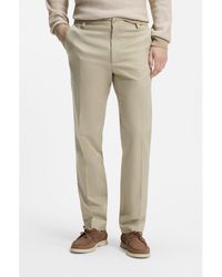 BOSS - Straight-Fit Trousers - Lyst