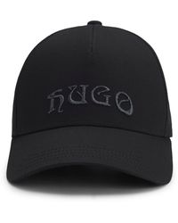HUGO - Cap Aus Baumwoll-Twill Mit Logo-Stickerei - Lyst