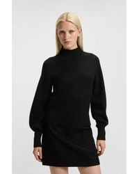 HUGO - Loose-Fit Rollneck Sweater With Raglan Sleeves - Lyst
