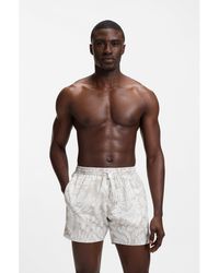 BOSS - Swim Shorts With All-Over Print - Lyst
