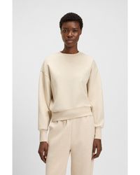 BOSS - Cotton-Blend Sweatshirt With Double B Monogram - Lyst