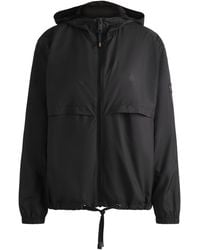 BOSS - Equestrian Waterproof Rain Jacket With Double B Monogram Motif - Lyst