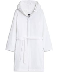 BOSS - Logo-Lapel Dressing Gown - Lyst