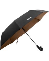 BOSS - Pocket Umbrella With Camel Interior - Lyst