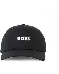 BOSS by HUGO BOSS Cap aus Baumwoll-Twill mit Logo - Schwarz