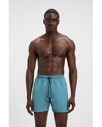 BOSS - Swim Shorts With Signature Stripe And Logo - Lyst