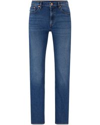HUGO - Slim-fit Jeans Van Blauw Stretchdenim - Lyst