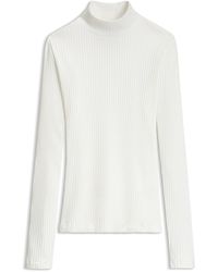 HUGO - Rollneck Top - Lyst
