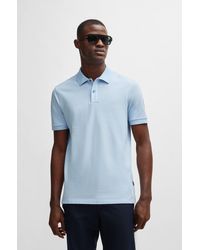 BOSS - Regular-fit Polo Shirt In Cotton With Embroidered Logo - Lyst