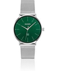 HUGO - #Style 3H-Dial Watch With Mesh Bracelet - Lyst