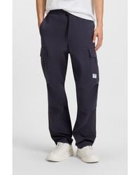 HUGO - Relaxed-Fit Trousers - Lyst
